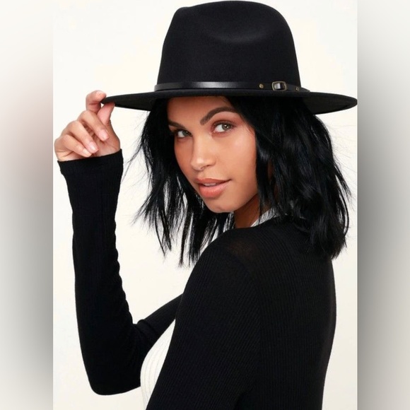 Fedora with Decorative Leather Belt - Picture 1 of 3